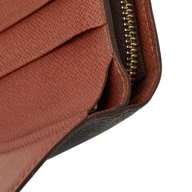 ルイ ヴィトン モノグラム ポルトパピエ 二つ折り財布 M61207 ブラウン PVC レザー レディース LOUIS VUITTON 【中古】