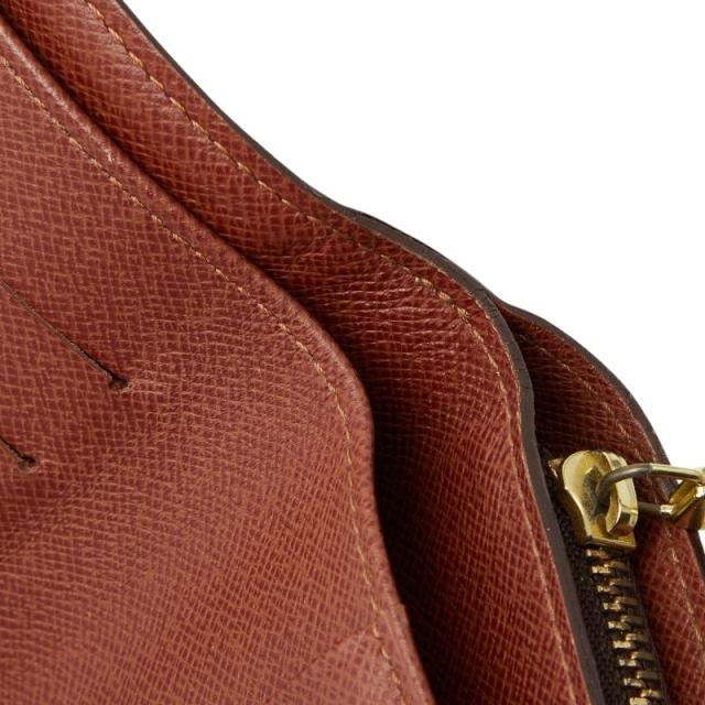 ルイ ヴィトン モノグラム ポルトパピエ 二つ折り財布 M61207 ブラウン PVC レザー レディース LOUIS VUITTON 【中古】