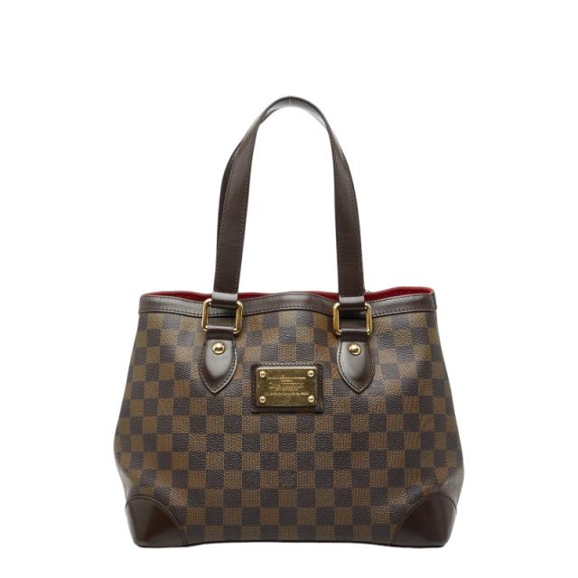 ルイ ヴィトン ダミエ ハムステッドPM トートバッグ ハンドバッグ N51205 エベヌ ブラウン PVC レザー レディース LOUIS VUITTON【中古】