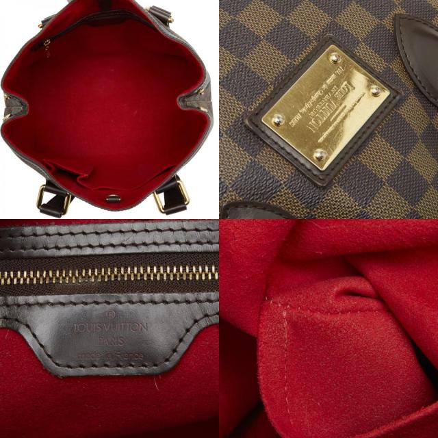 ルイ ヴィトン ダミエ ハムステッドPM トートバッグ ハンドバッグ N51205 エベヌ ブラウン PVC レザー レディース LOUIS VUITTON【中古】_9