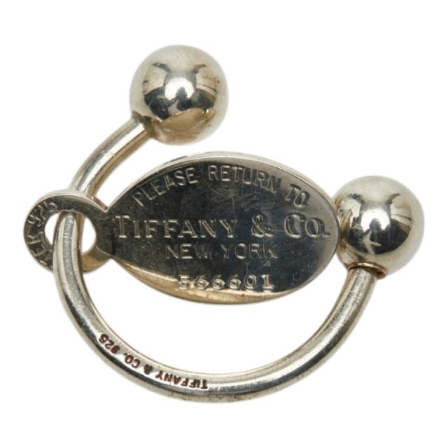 ティファニー リターン トゥ ティファニー オーバル タグ スクリューボール キーリング シルバー SV925 レディース TIFFANY&amp;Co. 【中古】