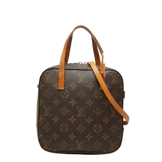 ルイ ヴィトン モノグラム スポンティーニ ハンドバッグ ショルダーバッグ 2WAY M47500 ブラウン PVC レザー LOUIS VUITTON 【中古】