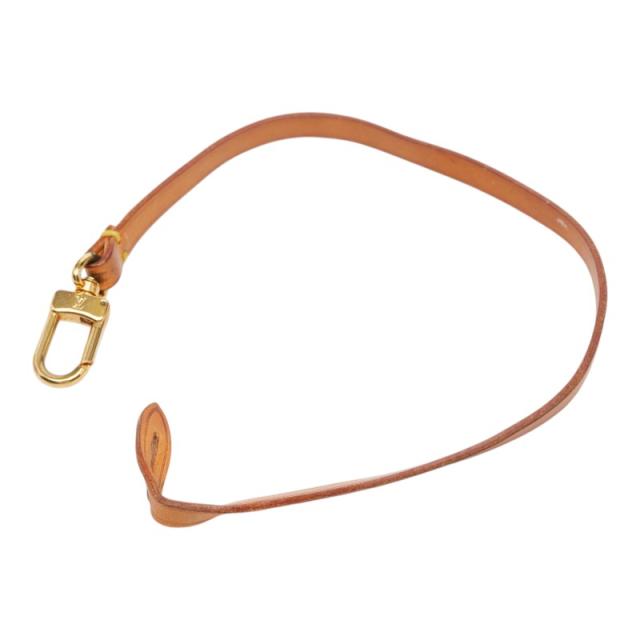 ルイ ヴィトン ポシェットアクセソワール用 ストラップ その他小物 ベージュ レザー レディース LOUIS VUITTON 【中古】