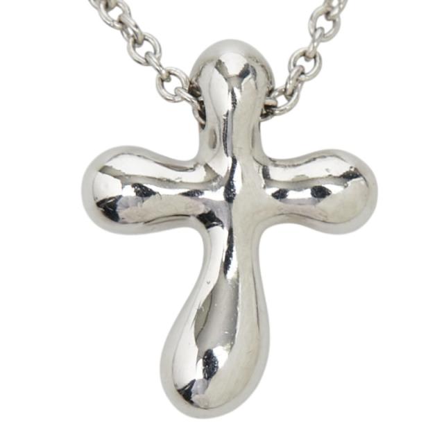 ティファニー エルサ ペレッティ スモールクロス ペンダントネックレス シルバー Pt950 プラチナ ダイヤモンド TIFFANY&Co. 【中古】_2