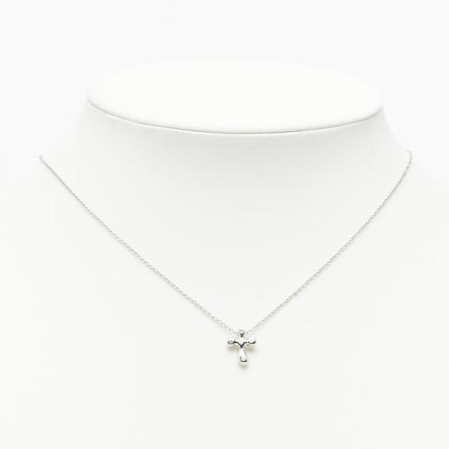 ティファニー エルサ ペレッティ スモールクロス ペンダントネックレス シルバー Pt950 プラチナ ダイヤモンド TIFFANY&Co. 【中古】_6