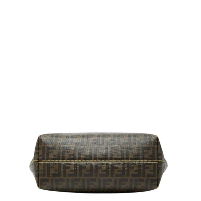 フェンディ ズッカ トートバッグ 8BH198 ブラウン PVC レザー レディース FENDI 【中古】_2
