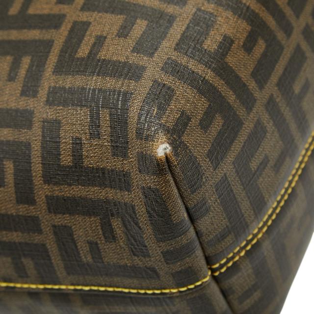 フェンディ ズッカ トートバッグ 8BH198 ブラウン PVC レザー レディース FENDI 【中古】_3