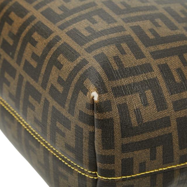 フェンディ ズッカ トートバッグ 8BH198 ブラウン PVC レザー レディース FENDI 【中古】_4