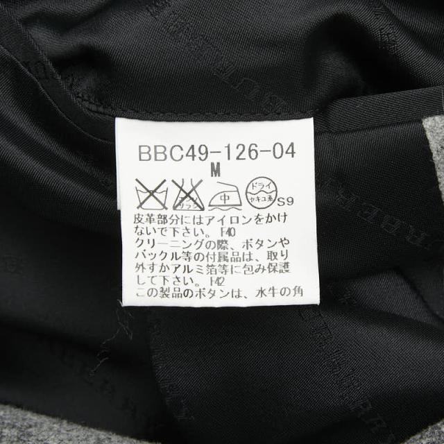 バーバリー チェック トレンチコート サイズM グレー ウール メンズ BURBERRY 【中古】_4