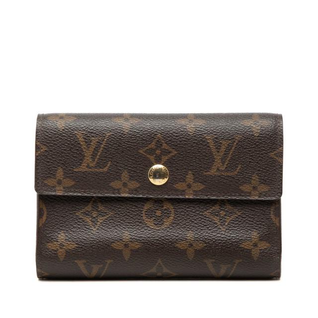 ルイ ヴィトン モノグラム ポルトフォイユ アレクサンドラ  二つ折り財布 M60047 ブラウン PVC レディース LOUIS VUITTON 【中古】