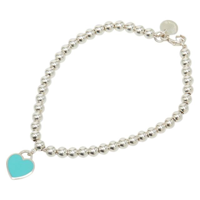ティファニー リターン トゥ ティファニー ミニハートタグ ブレスレット ボールチェーン シルバー SV925 シルバー TIFFANY&Co. 【中古】