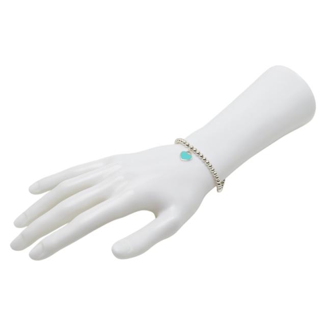 ティファニー リターン トゥ ティファニー ミニハートタグ ブレスレット ボールチェーン シルバー SV925 シルバー TIFFANY&Co. 【中古】_7