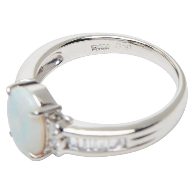 Pt900 プラチナ オパール0.79ct ダイヤ0.33ct リング 指輪 レディース 11.5号 中古_5