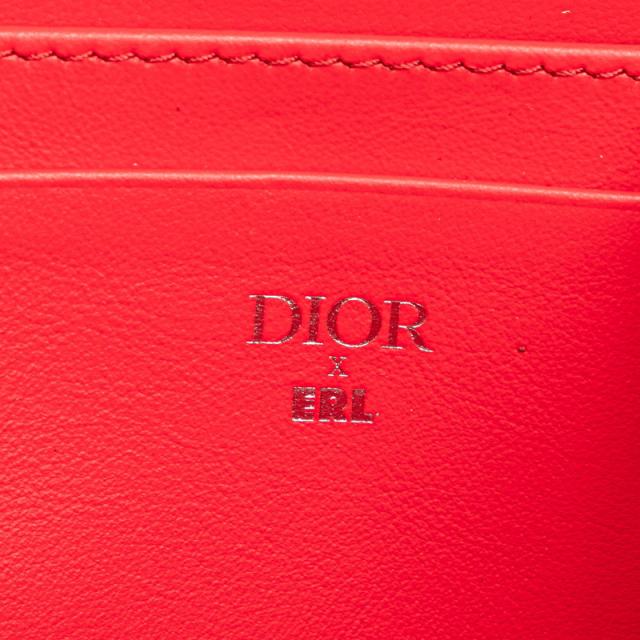 ディオール × ERL トロッター ミラージュ キルティング ラビット 斜め掛け ショルダーバッグ レッド ナイロン レザー Dior 【中古】_7