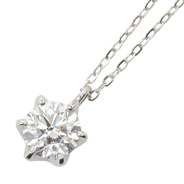 Pt950 プラチナ ダイヤ0.505ct ペンダント ネックレス レディース 中古