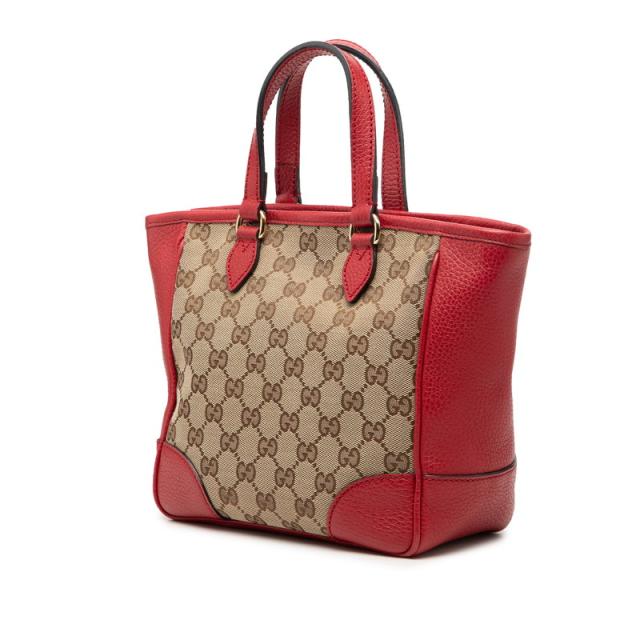 グッチ GGキャンバス ハンドバッグ ショルダーバッグ 2WAY 449241 ベージュ レッド キャンバス レザー レディース GUCCI 【中古】_1