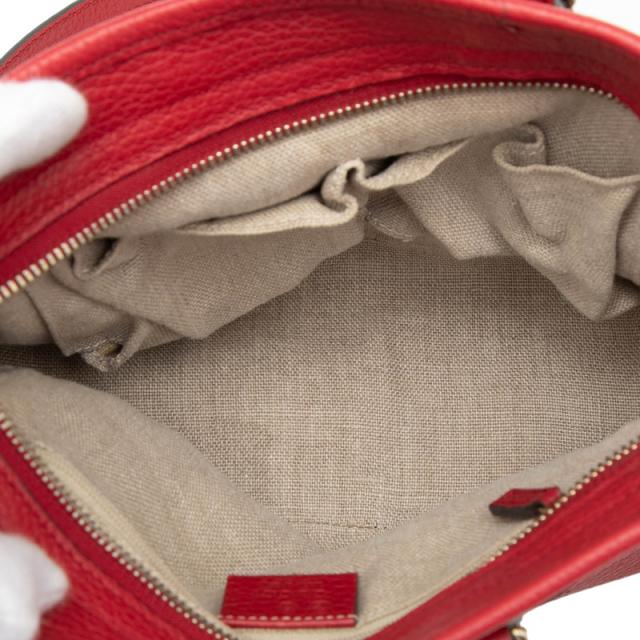 グッチ GGキャンバス ハンドバッグ ショルダーバッグ 2WAY 449241 ベージュ レッド キャンバス レザー レディース GUCCI 【中古】_3
