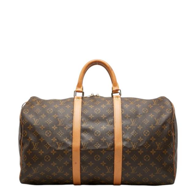 ルイ ヴィトン モノグラム キーポル45 ボストンバッグ ハンドバッグ M41428 ブラウン PVC レザー レディース LOUIS VUITTON 【中古】