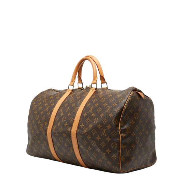 ルイ ヴィトン モノグラム キーポル45 ボストンバッグ ハンドバッグ M41428 ブラウン PVC レザー レディース LOUIS VUITTON 【中古】_1