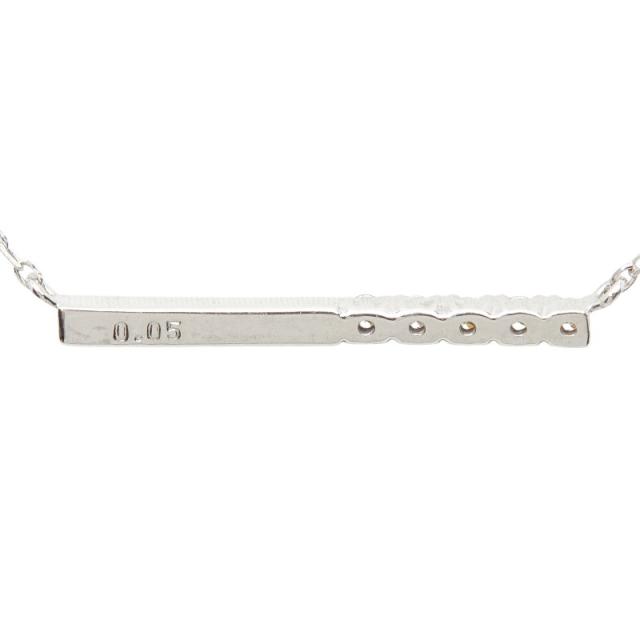サマンサティアラ K18WG ホワイトゴールド ダイヤ0.05ct ペンダント ネックレス レディース Samantha Tiara 中古_3