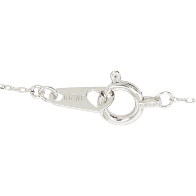 サマンサティアラ K18WG ホワイトゴールド ダイヤ0.05ct ペンダント ネックレス レディース Samantha Tiara 中古_5