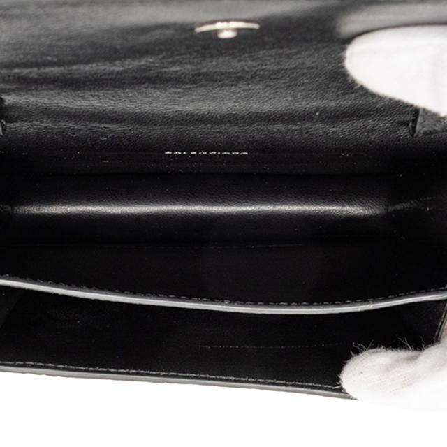 バレンシアガ シャープXS クロコ型押し ボディバッグ ベルトバッグ ショルダー 594938 ブラック レザー レディース BALENCIAGA 【中古】_3