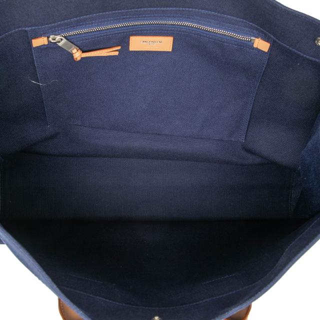 サンローラン リヴゴーシュ トートバッグ 509415 ネイビー マルチカラー キャンバス レザー レディース SAINT LAURENT 【中古】_3