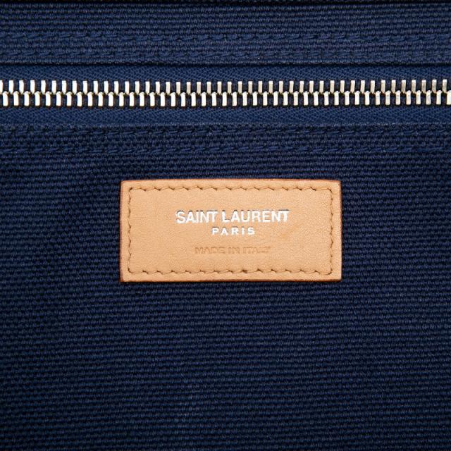 サンローラン リヴゴーシュ トートバッグ 509415 ネイビー マルチカラー キャンバス レザー レディース SAINT LAURENT 【中古】_4