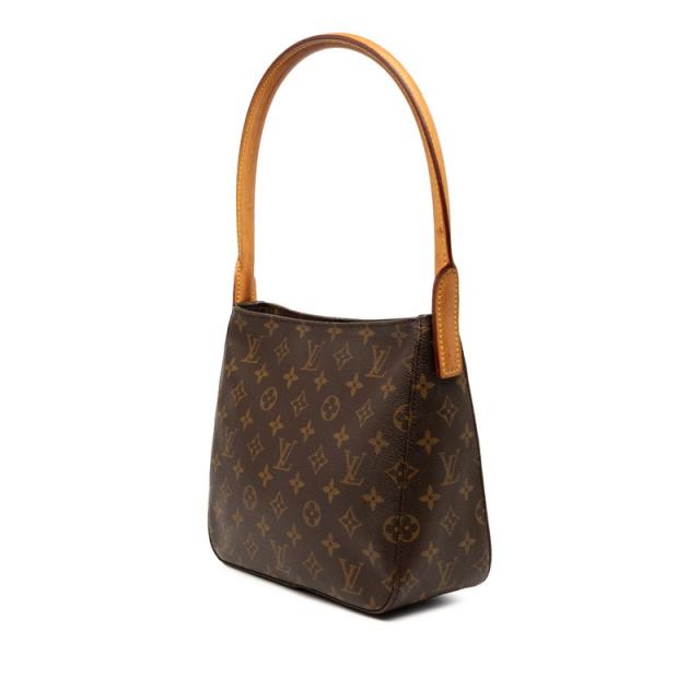 ルイ ヴィトン モノグラム ルーピングMM ショルダーバッグ ハンドバッグ M51146 ブラウン PVC レザー レディース LOUIS VUITTON 【中古】_1