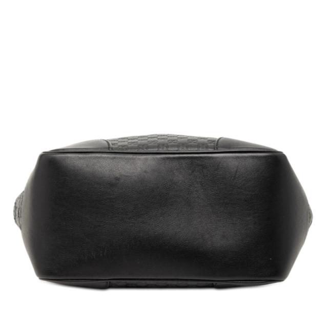 グッチ マイクログッチシマ ハンドバッグ ショルダーバッグ 2WAY 449241 ブラック レザー レディース GUCCI 【中古】_2