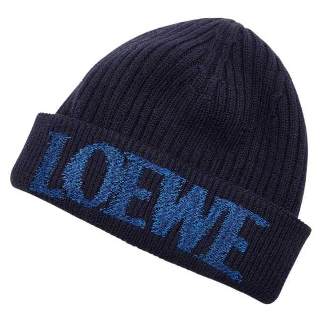 LOEWE ロエベ ニット帽 ビーニー ビーニー（ウール） グレー - ロエベ