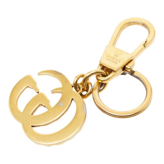 グッチ インターロッキングG パール バッグチャーム キーホルダー キーチャーム ゴールド メッキ レディース GUCCI 【中古】_1