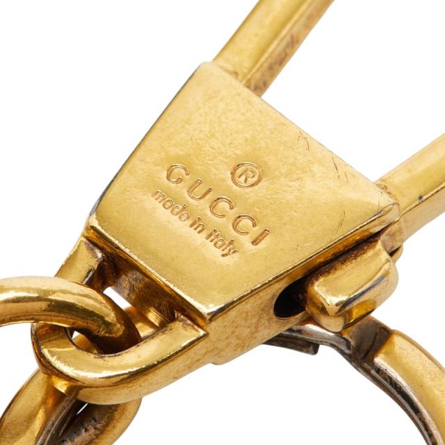 グッチ インターロッキングG パール バッグチャーム キーホルダー キーチャーム ゴールド メッキ レディース GUCCI 【中古】_2