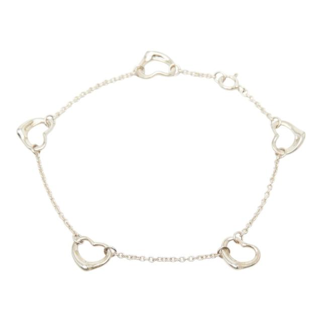ティファニー オープンハート ブレスレット SV925 シルバー レディース TIFFANY&amp;Co. 【中古】