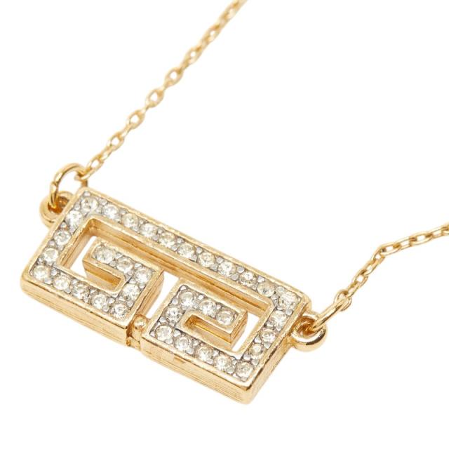 ジバンシー Gロゴ ネックレス ゴールド メッキ ラインストーン レディース Givenchy 【中古】 9,086円
