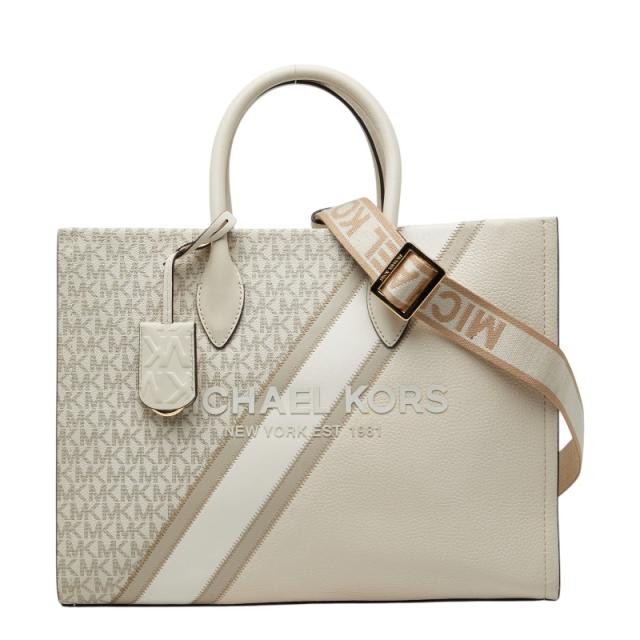 マイケルコース MIRELLA EW ミレラ ミディアム ハンドバッグ トート ショルダー 2WAY 35R3G7ZT8L アイボリー Michael Kors 【中古】