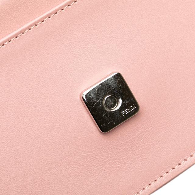 フェンディ ヒプノタイズ チェーン ショルダーバッグ ウォレットバッグ 8M0346 ピンク マルチカラー レザー レディース FENDI 【中古】_3