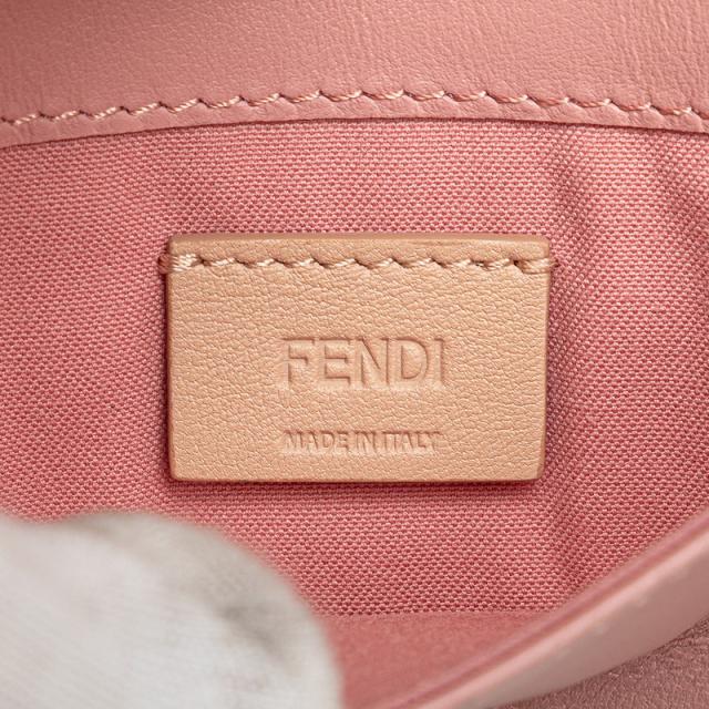 フェンディ ヒプノタイズ チェーン ショルダーバッグ ウォレットバッグ 8M0346 ピンク マルチカラー レザー レディース FENDI 【中古】_6