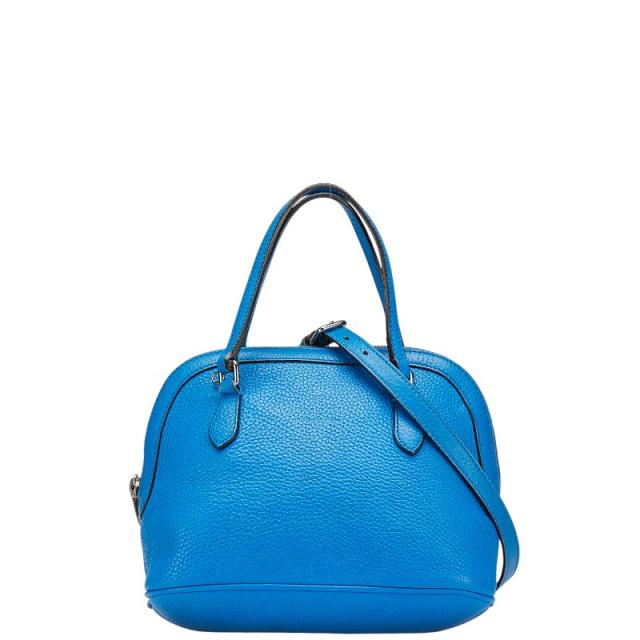 グッチ ハンドバッグ ショルダーバッグ 2WAY 341504 ブルー レザー レディース GUCCI 【中古】