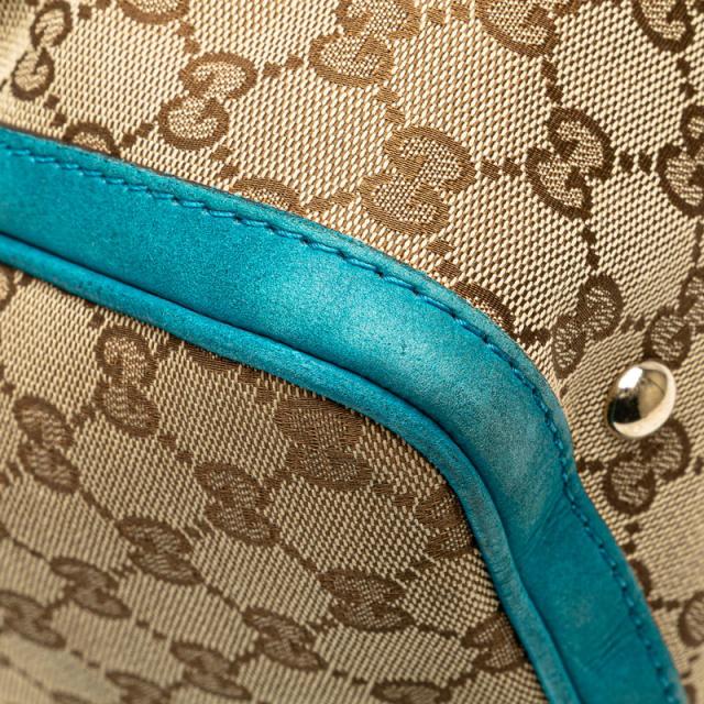 グッチ GGキャンバス ハンドバッグ ショルダーバッグ 2WAY 247205 ベージュ ブルー キャンバス レザー レディース GUCCI 【中古】_3