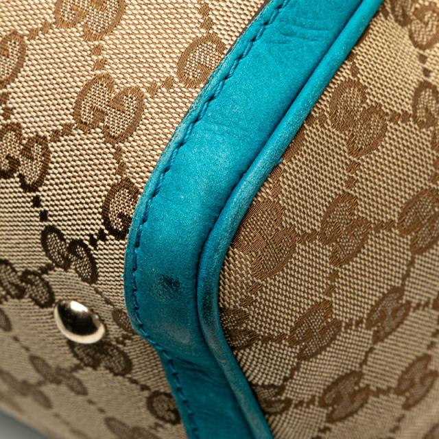 グッチ GGキャンバス ハンドバッグ ショルダーバッグ 2WAY 247205 ベージュ ブルー キャンバス レザー レディース GUCCI 【中古】_4