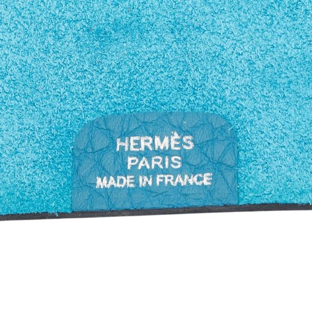 エルメス ユリス ミニ 手帳カバー システム手帳 リフィル付き ブルージーン シルバー金具 トゴ レディース HERMES 【中古】_7