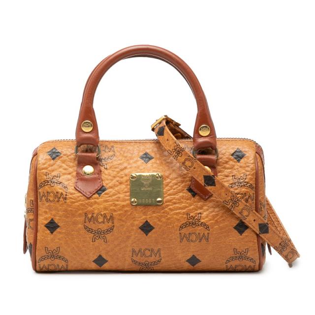MCM 2way ミニボストンバッグ ショルダーバッグ ハンドバッグ