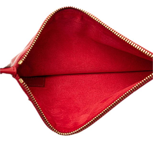 サンローラン リバーシブル トートバッグ 318340 レッド レザー スウェード レディース SAINT LAURENT 【中古】