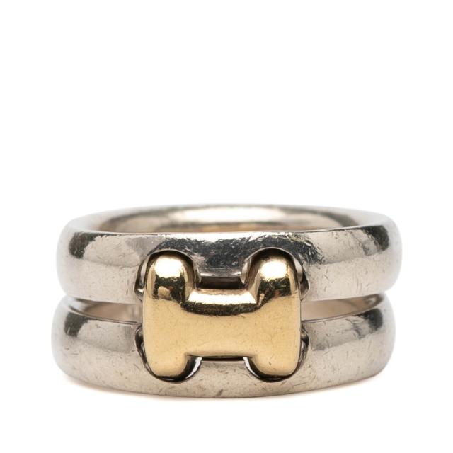 エルメス ヒストリー リング 指輪 #49 SV925 シルバー K18YG イエローゴールド コンビ レディース HERMES 【中古】