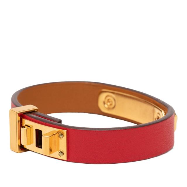 エルメス アスドゥクール ブレスレット サイズ：T2 レッド ヴォースイフト レディース HERMES 【中古】