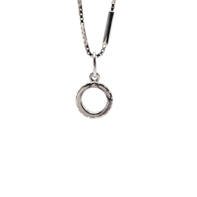 グッチ サークル ネックレス K18WG ホワイトゴールド ダイヤモンド レディース GUCCI 【中古】_1