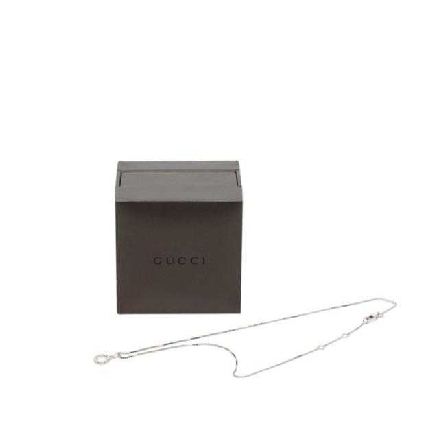 グッチ サークル ネックレス K18WG ホワイトゴールド ダイヤモンド レディース GUCCI 【中古】_5