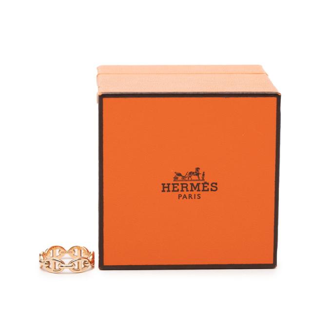 エルメス シェーヌダンクル アンシェネ リング 指輪 #55 K18PG ピンクゴールド レディース HERMES 【中古】_6