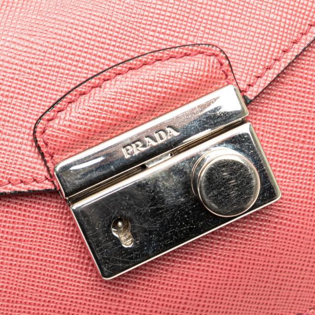 プラダ ミニ ハンドバッグ ショルダーバッグ 2WAY ピンク サフィアーノレザー レディース PRADA 【中古】_3